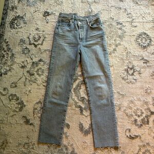 Agolde criss cross denim jean